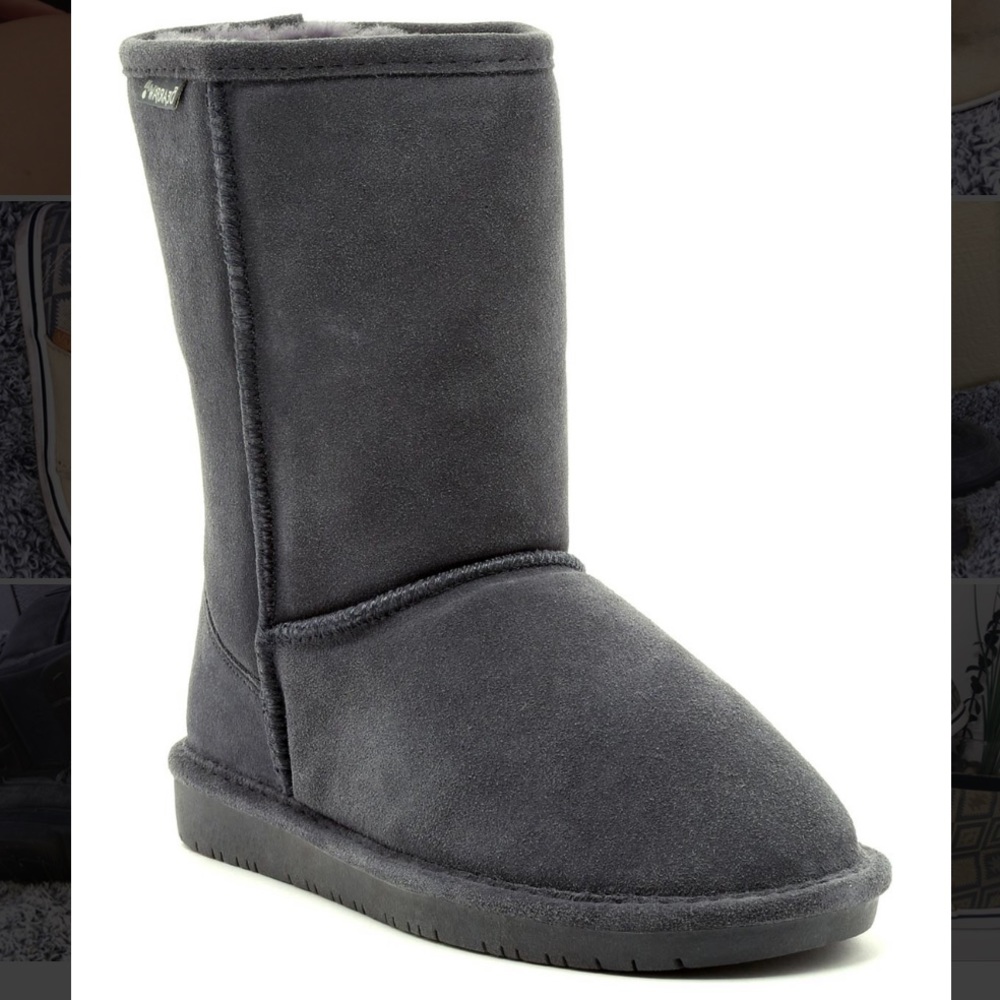 Gray bearpaw boots
